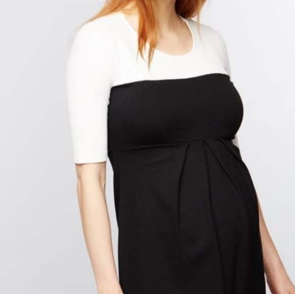 Isabella Oliver Laela Colorblock Maternity Dress - Picture 3 of 9